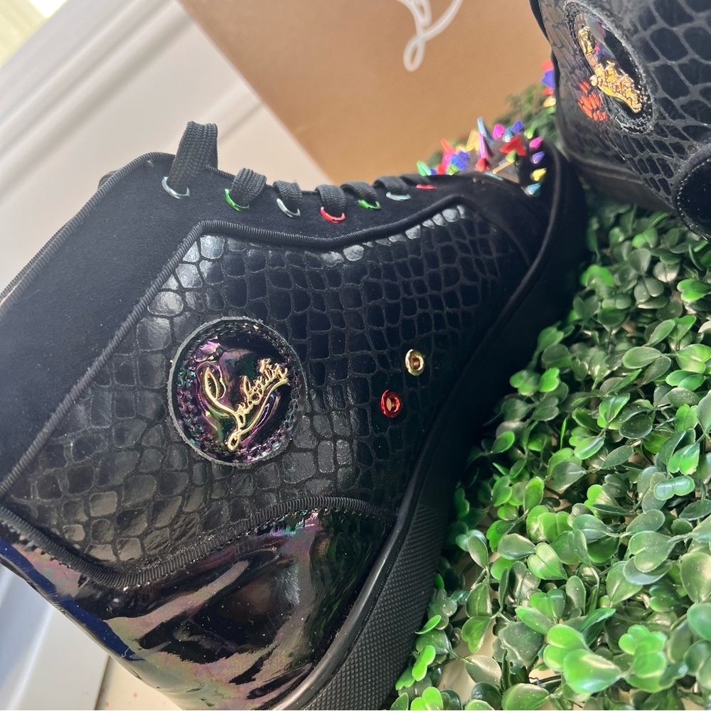 🔥 Inspired Designer Studded High-Top Sneakers 🔥 - Picture 6 of 10